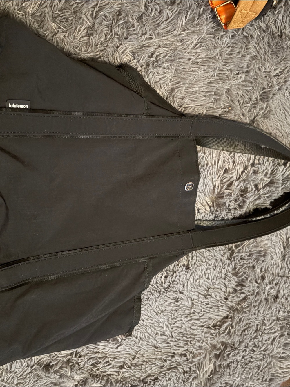lululemon athletica Black Zip Pouch with Logo Tab